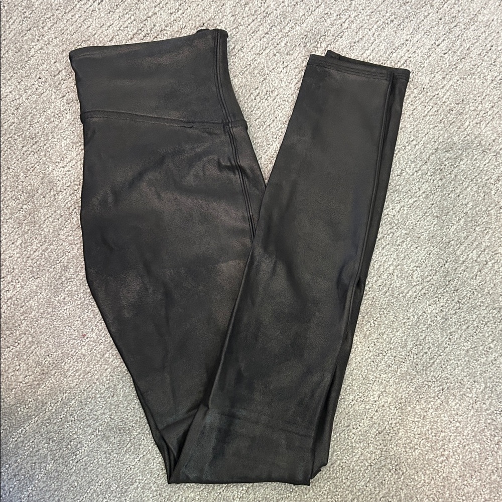 Spanx Black High-Waisted Leggings - M Tall